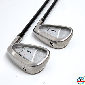 TaylorMade RAC OS Lot of 5 & 6 Irons Graphite Shafts Senior-Flex RH 38.5" -38"